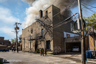 Chicago Fire Department 3-11 Alarm fire 6-1-17 at 2945 N Milwaukee Avenue Larry Shapiro photographer Shapirophotography.net